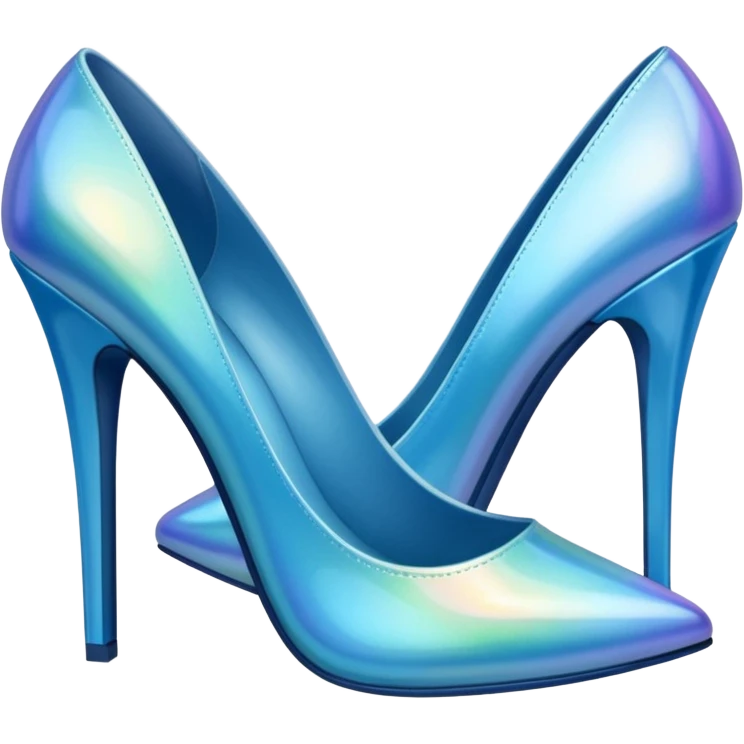 blue fairy high-heeled shoes emoji