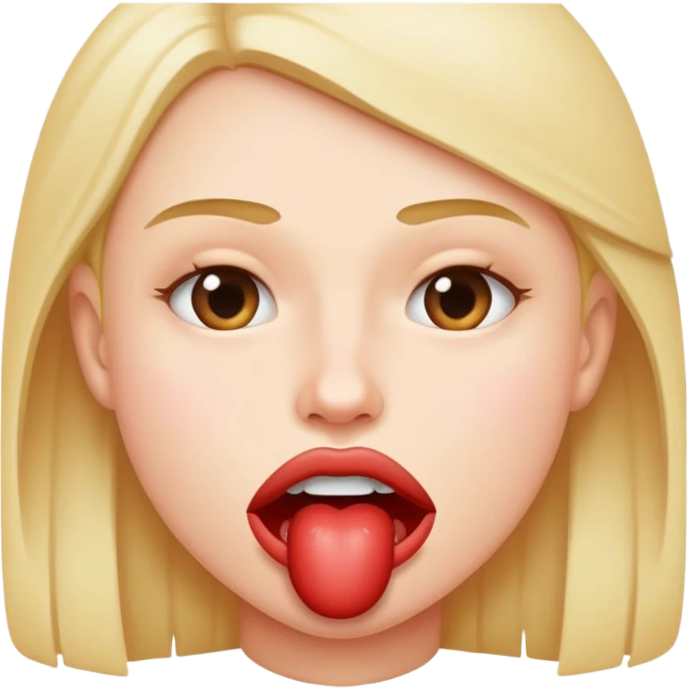 Biting lip  emoji