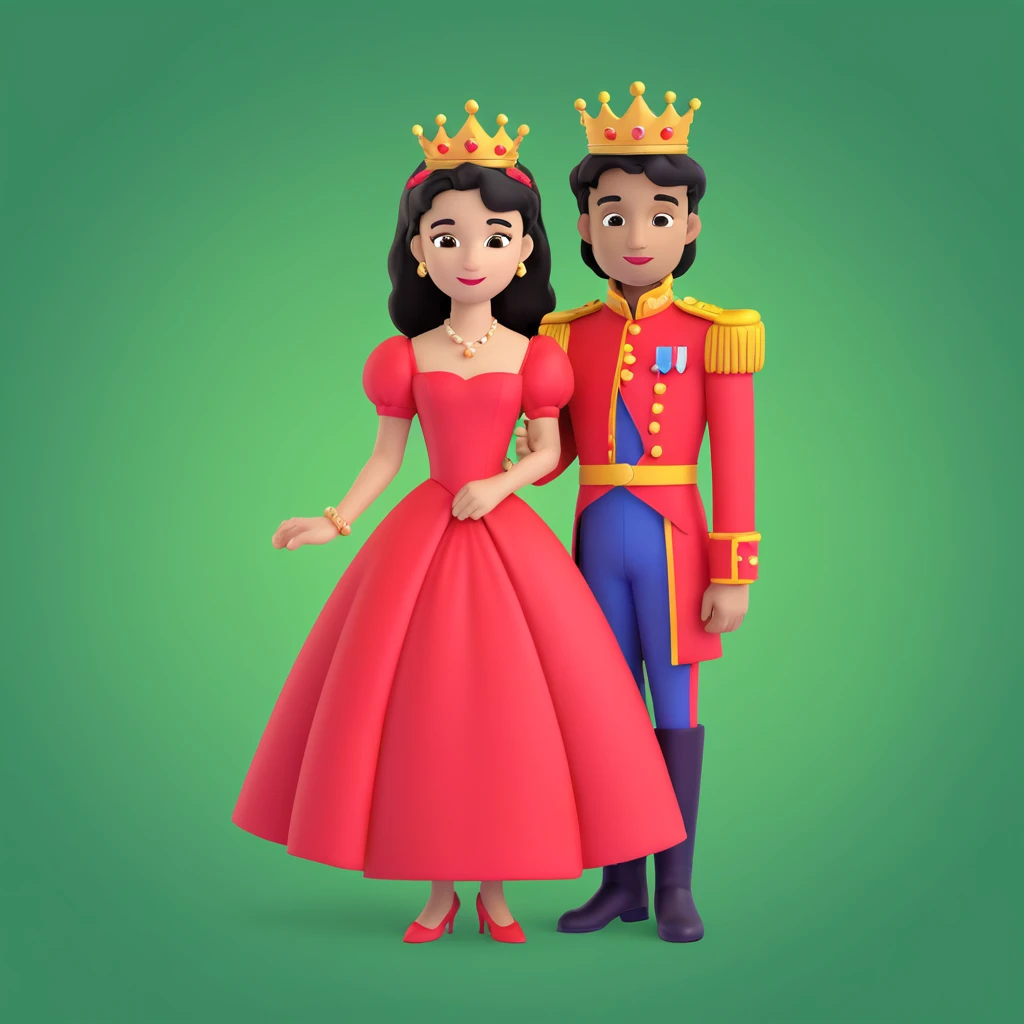 prince in red dress, royal background emoji