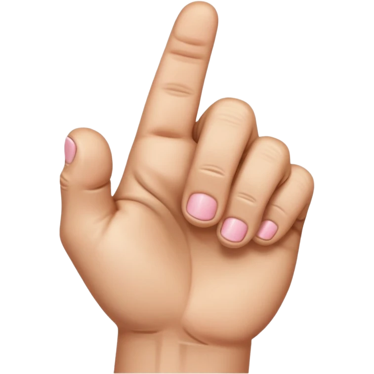 pinky finger sticking out of fist emoji
