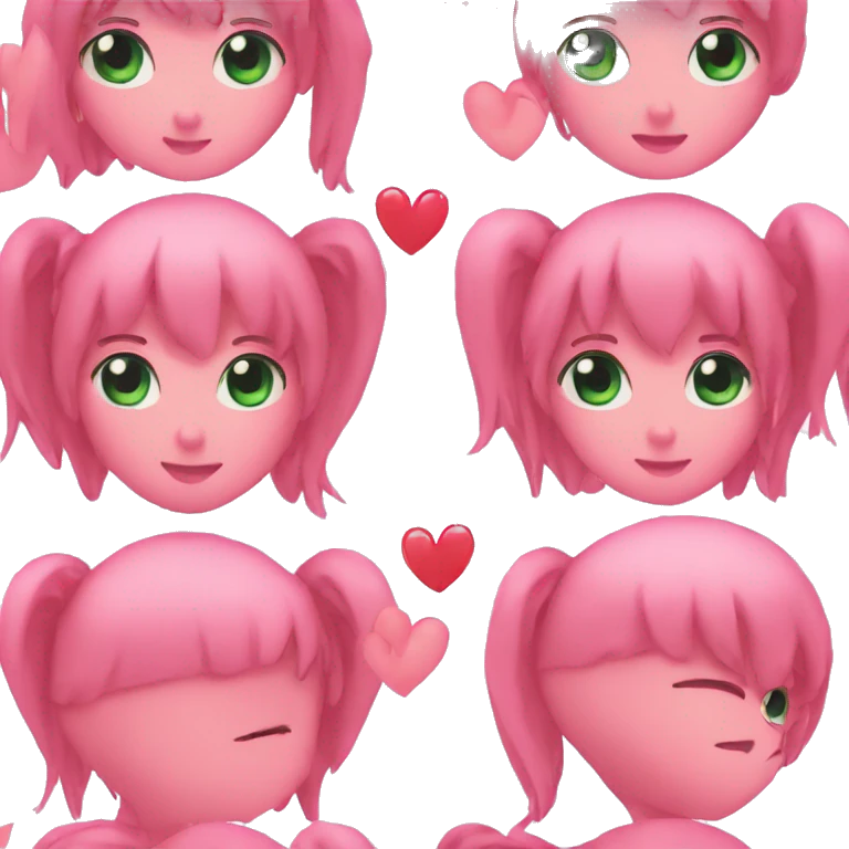 Zero two with a heart in the hands  emoji