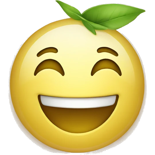 Essential oil with smile emoji