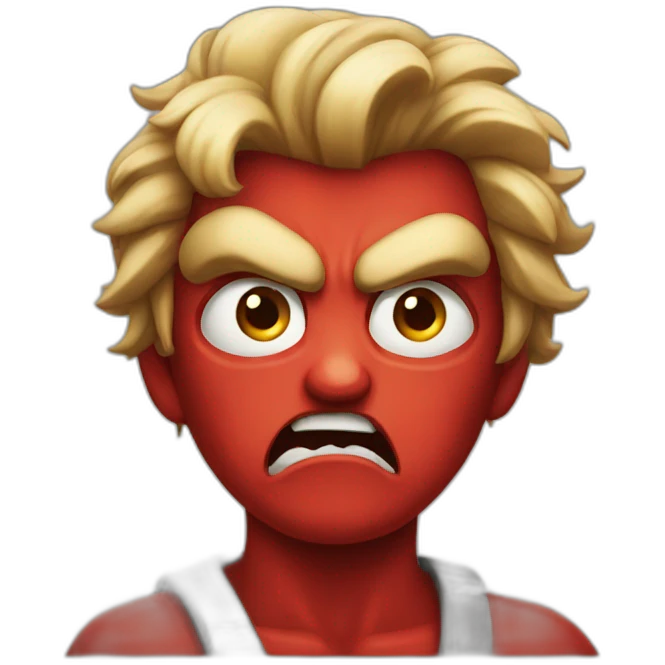 angry red emoji