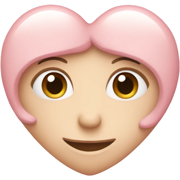 Pastel pink heart  emoji
