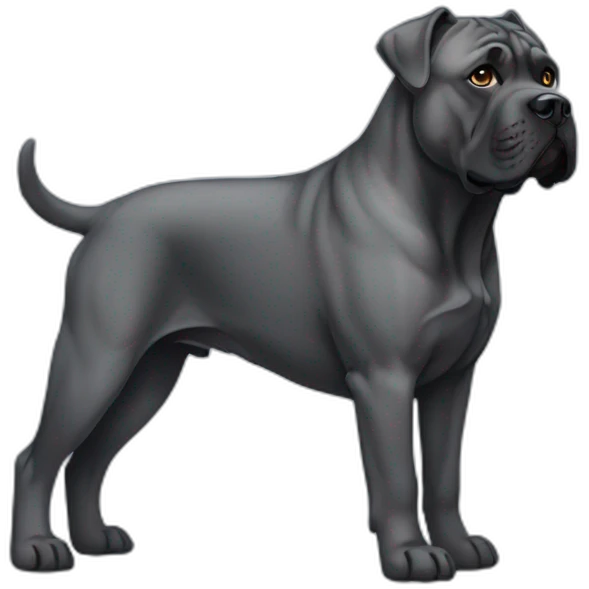 Dog Cane Corso full body emoji