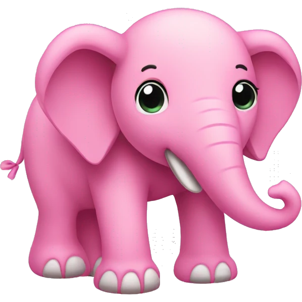 Pink elephant emoji