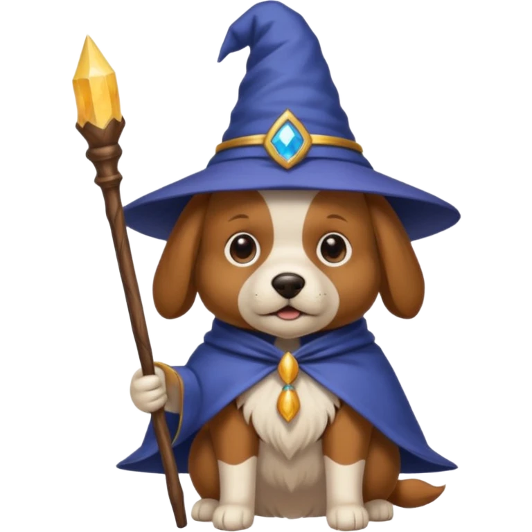Dog wizard emoji