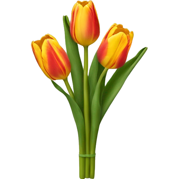 ramo de tulipanes emoji