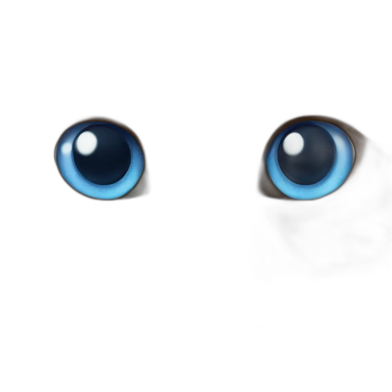 Cat with blue eyes emoji