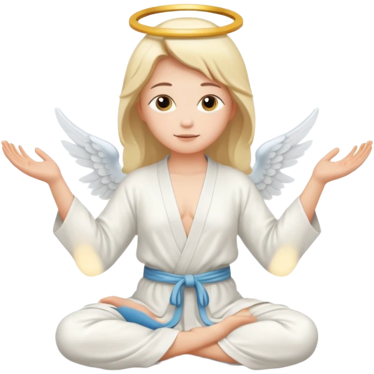 yoga angel emoji