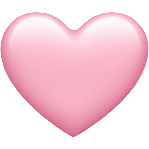 light pink heart emoji  emoji