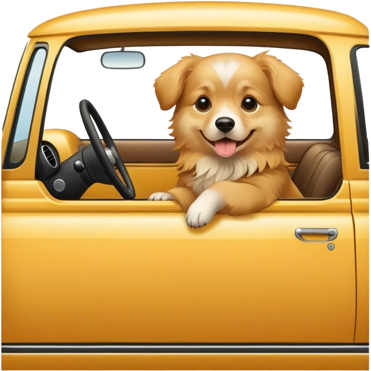 Dog in a car emoji