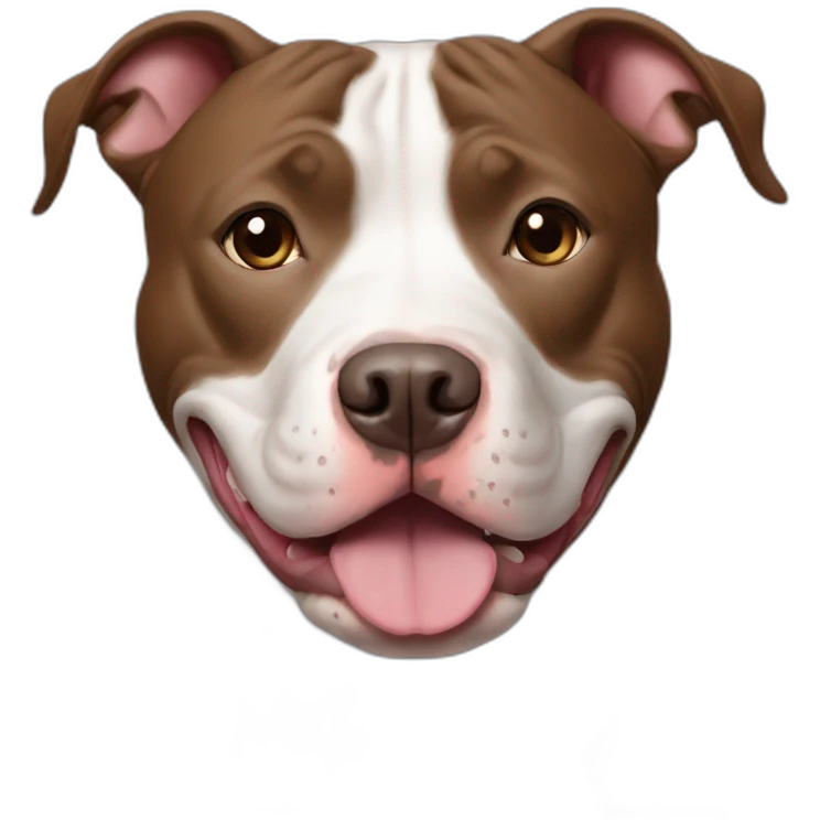 Friendly pit bull emoji