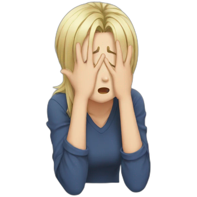 facepalm anime emoji