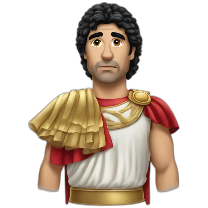 Realistic-Maradona-dressed-as-a-Roman-emperor emoji