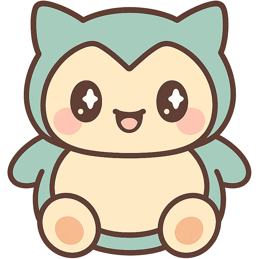 Snorlax chibi style emoji emoji