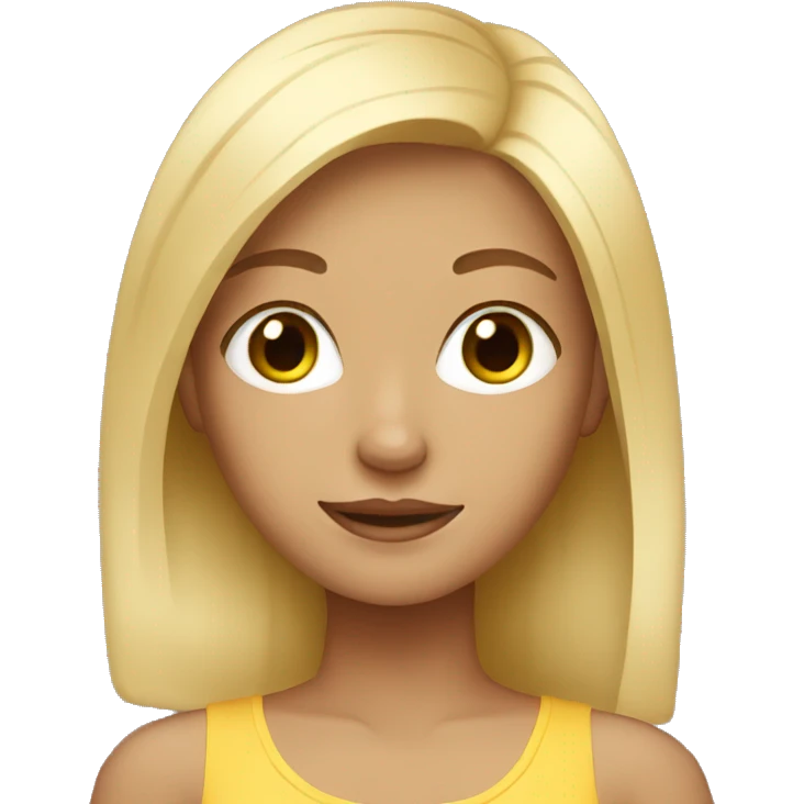 Blonde girl emoji
