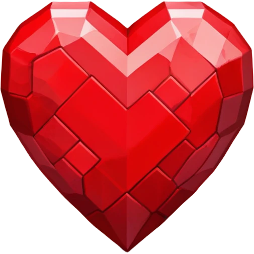 Minecraft hardcore heart  emoji