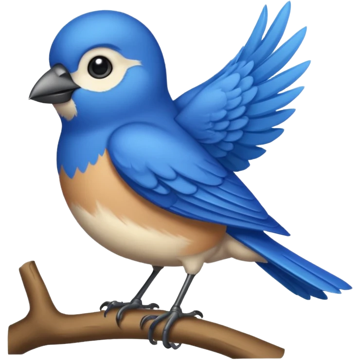 Blue bird emoji
