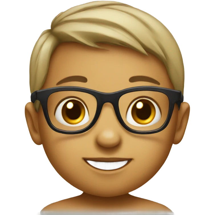 Baby wearing glasses emoji