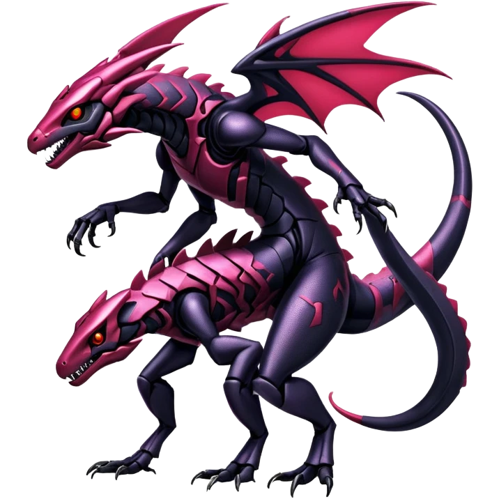 Shiny Exotic Edgy Badass Gothic Cool epic Futuristic Salandit-Genesect-Koraidon-Fakémon-hybrid-creature (full body)  emoji