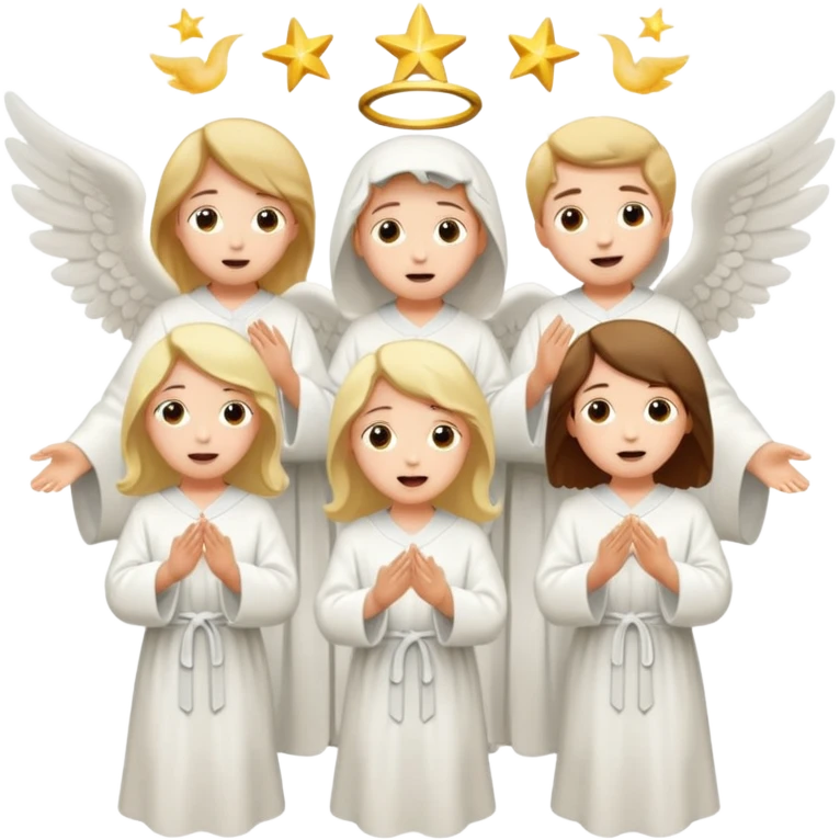 singing choir angel emoji