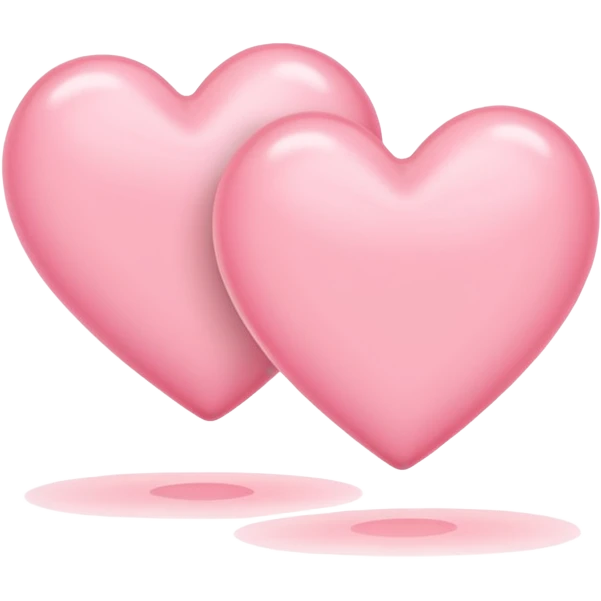 two light pink hearts emoji
