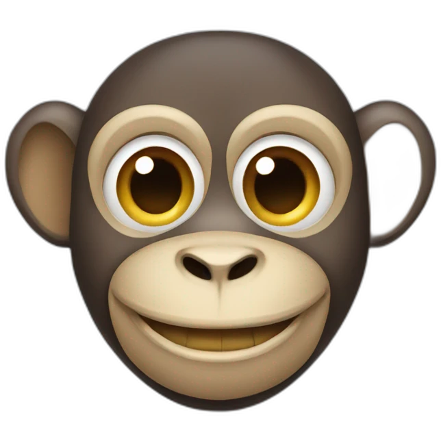 monkey with braces on his teeth emoji