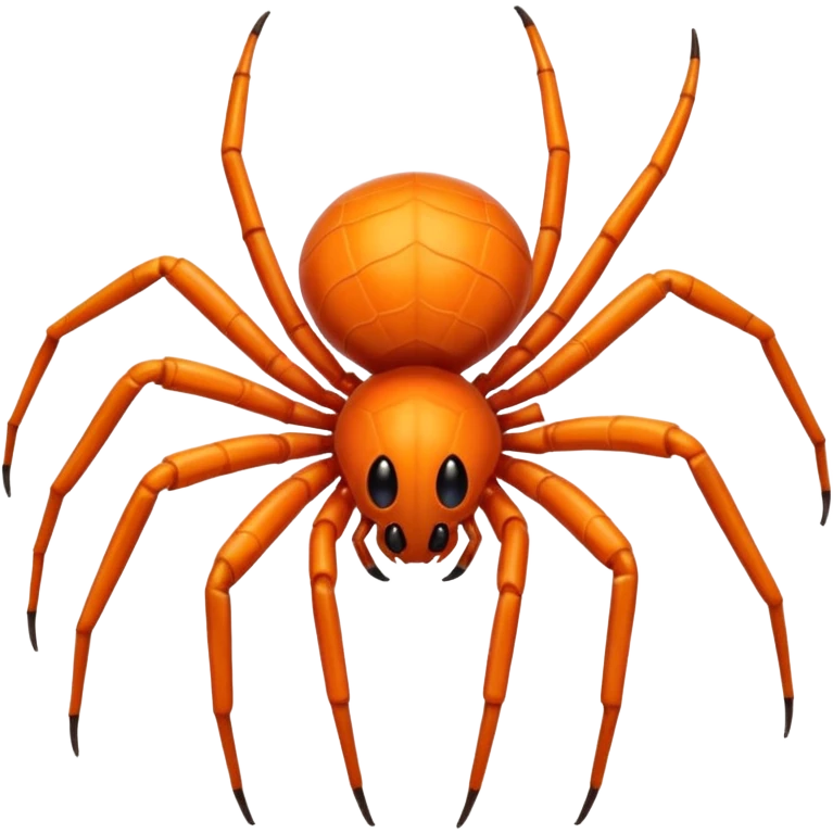 shiny orange spider emoji