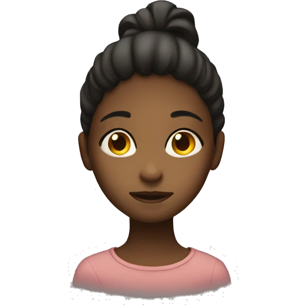 A girl fading away emoji