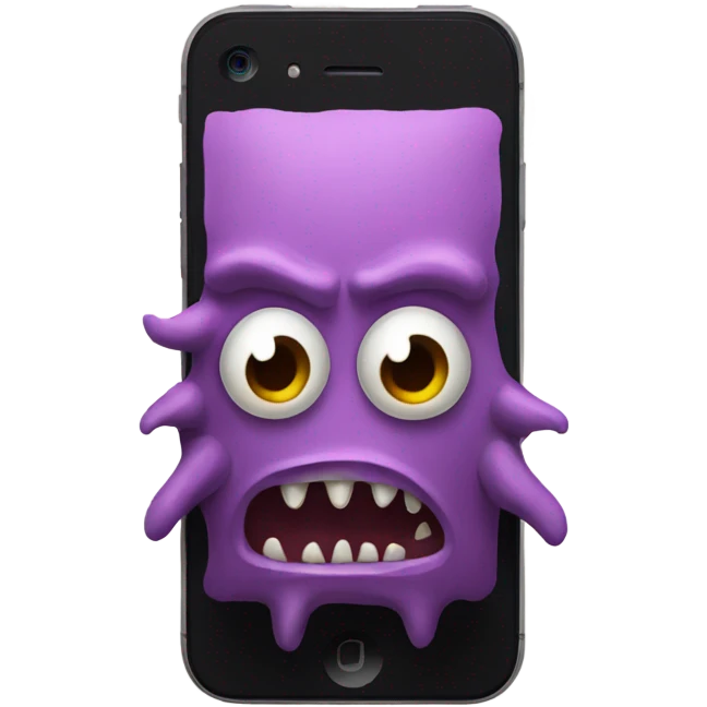 iPhone that looks like a monster emoji
