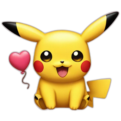 Pikachu and Hello Kitty emoji
