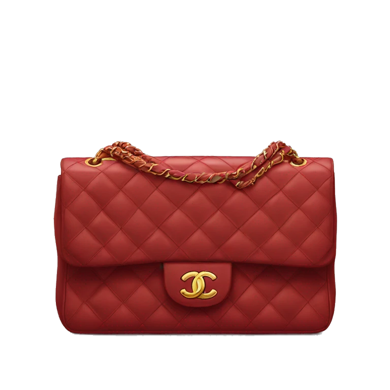 Chanel classic flap bag red emoji