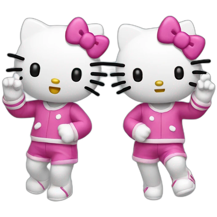 Dab hello kitty emoji