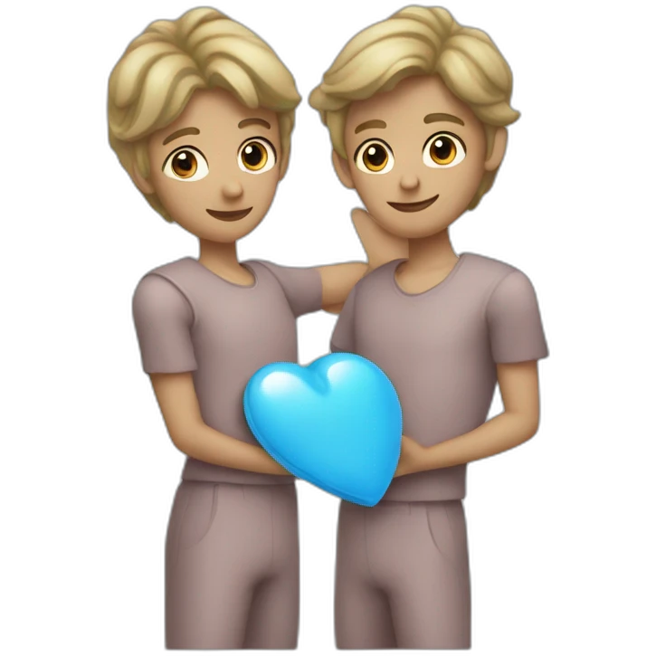 corazón azul claro emoji