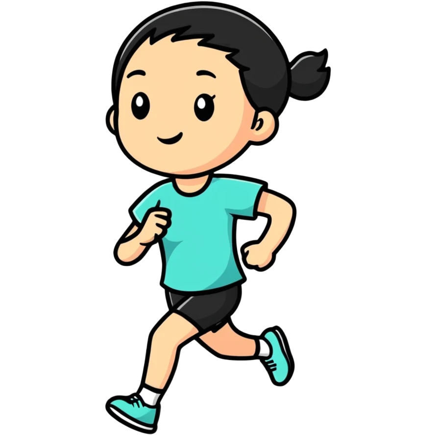 Girl running  emoji