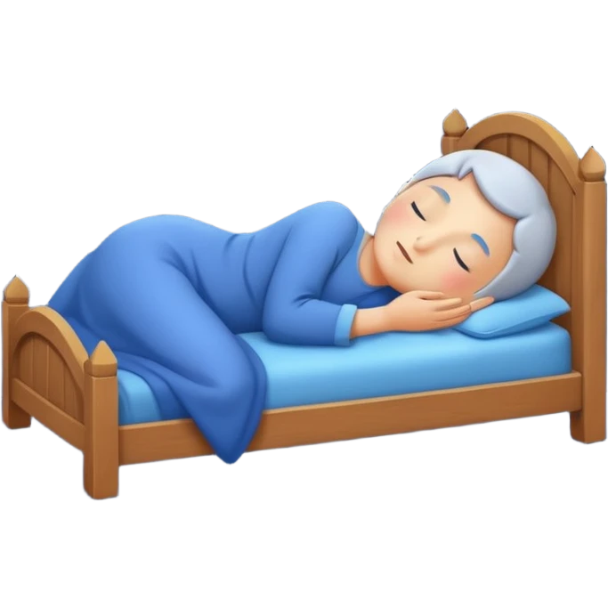 Peaceful night sleep, moon and stars, glowing fruit releasing melatonin, calm blue tones, simple emoji style emoji