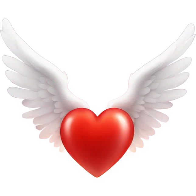 Red Heart with wings emoji