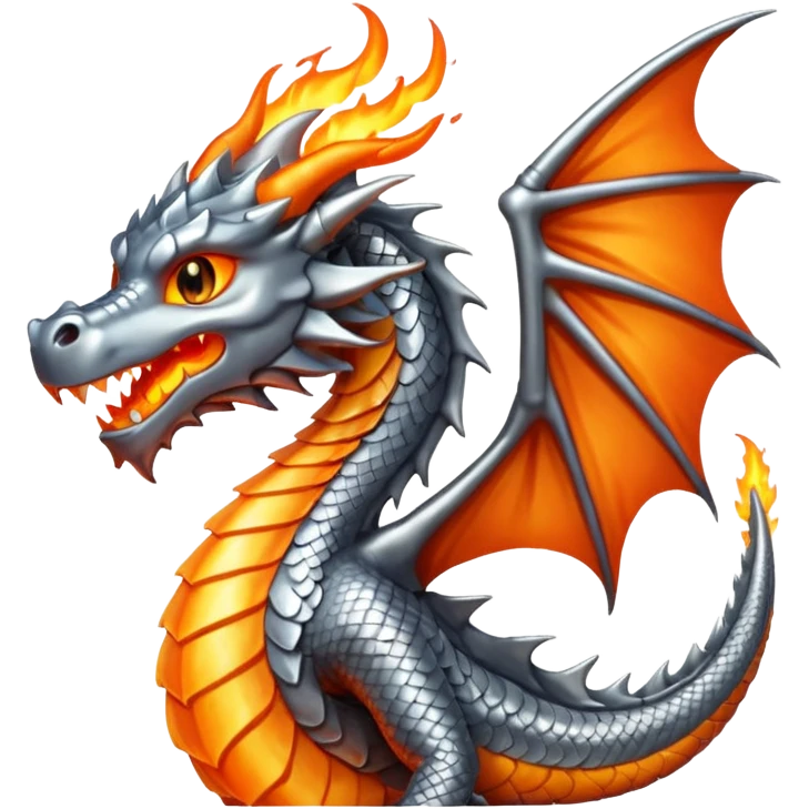 a flame that burns a scale emoji