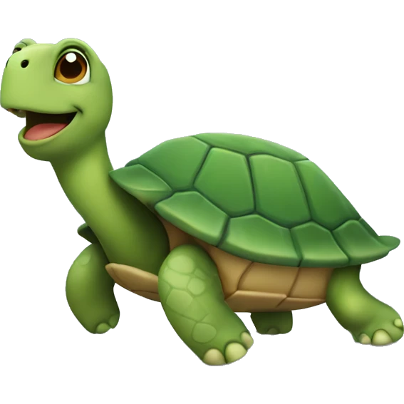 Turtle with a smile  emoji