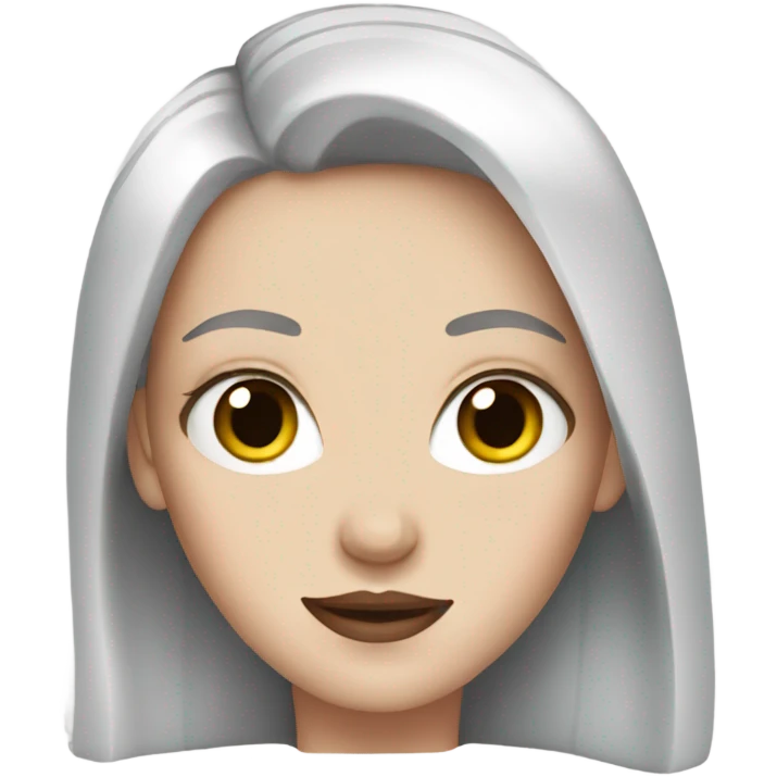 white girl with red nails emoji