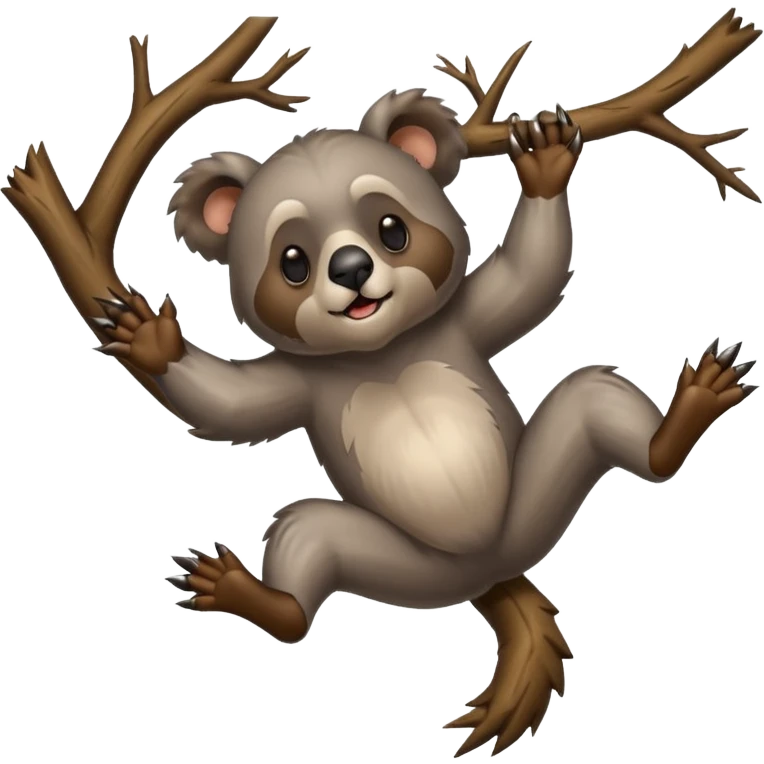 Drop Bear falling from a branch emoji
