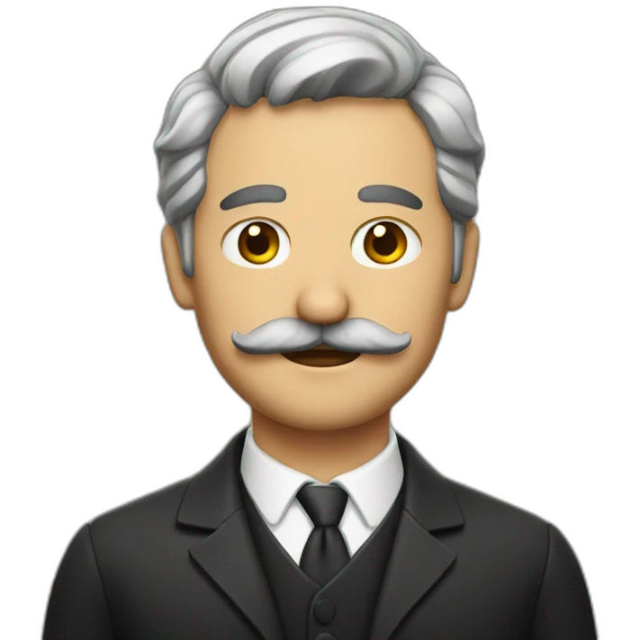 italian man with mustache emoji