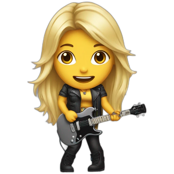 femal metal singer brun emoji