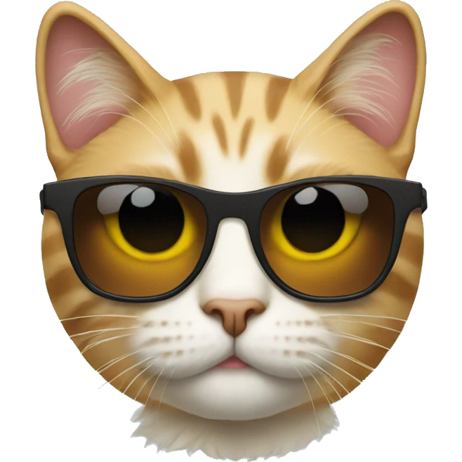 Cat with sunglasses emoji