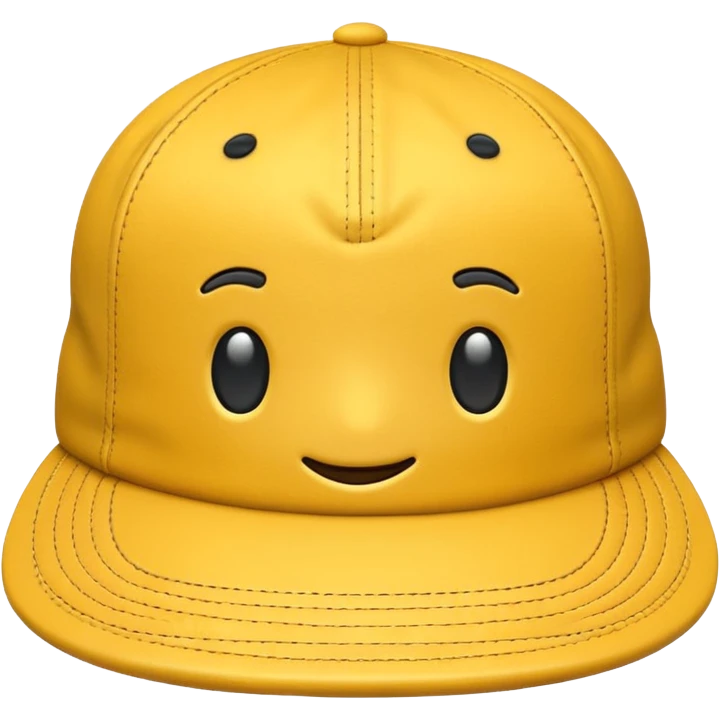 cap cloth yellow emoji