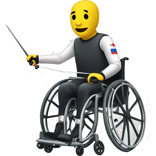 wheelchair fencing emoji
