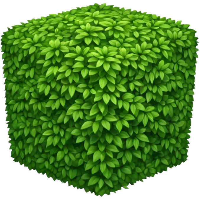 Square-shaped bush emoji