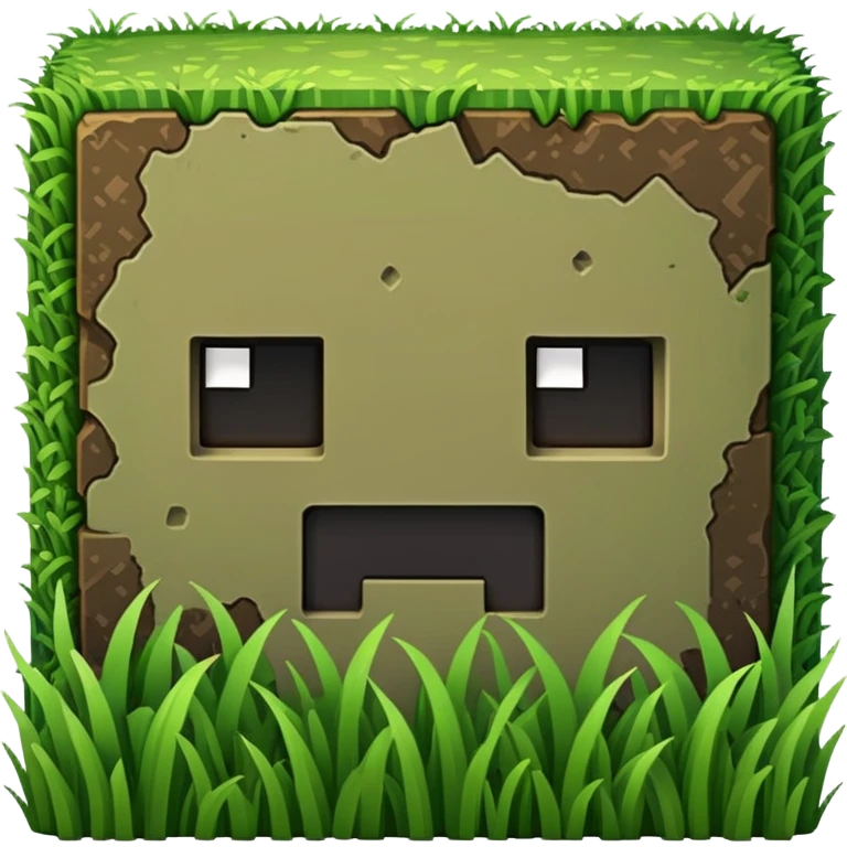 Minecraft grass block emoji