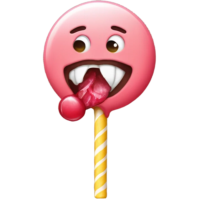face licking a lolipop emoji